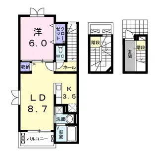 ブローテ藤本【3階】の間取り