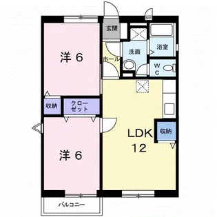 エトワールA【2階】の間取り