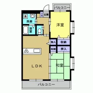 ライズビル【201号室】の間取り
