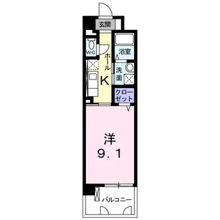 シュペリエル【2階】の間取り