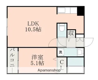パピーズ水前寺【2階】の間取り