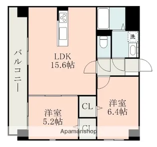 サンヒルズ近見【4階】の間取り