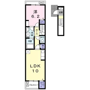 ボン アミューズ【2階】の間取り