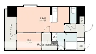 ライズ熊大病院前Ⅱ【306号室】の間取り