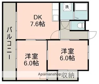 レジデンス藤竹【2階】の間取り