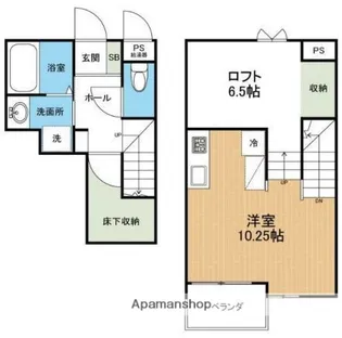 グランツ壺川【2階】の間取り