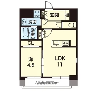 ライズ熊本駅NORTH【10階】の間取り