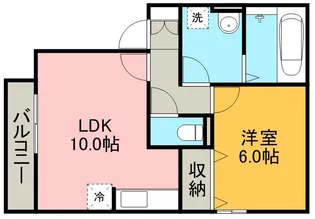 セジュール椿【1階】の間取り