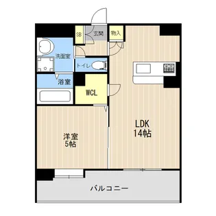 LIBTH平成けやき通り【6階】の間取り