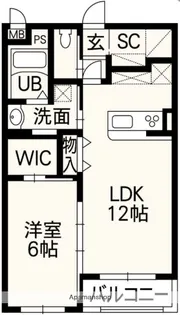 ホワイトステージ・熊本西【2階】の間取り
