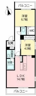 シャーメゾン カルパ【3階】の間取り