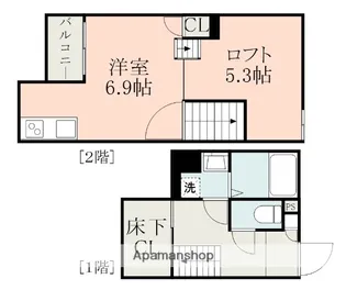 ADC南熊本ALIVE【2階】の間取り