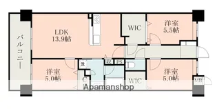 アルファステイツ熊本駅東【10階】の間取り
