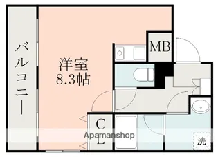 ラ・エスパシオ水前寺駅前ビル【7階】の間取り
