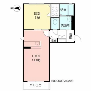 ヴァン アーンジュ Ⅰ棟【2階】の間取り