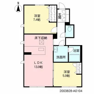 サンプレミアス【1階】の間取り