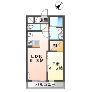 WISTERIA【2階】の間取り
