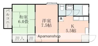 熊本県宇城市松橋町松山【アパート】の間取り