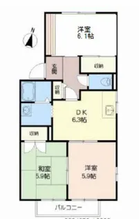 熊本県上益城郡益城町大字広崎【アパート】の間取り