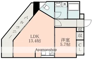 DO水前寺【4階】の間取り