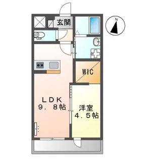 シャンボール南高江【2階】の間取り
