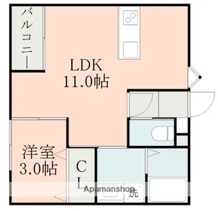 MACOMO大津【1階】の間取り