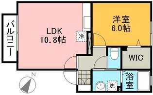 ボンヌ・シャンス【1階】の間取り