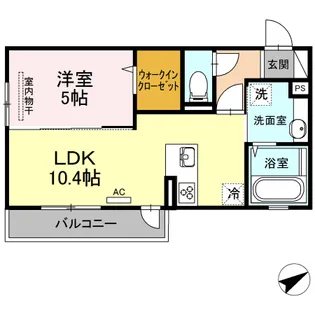 ベルマーレ【2階】の間取り