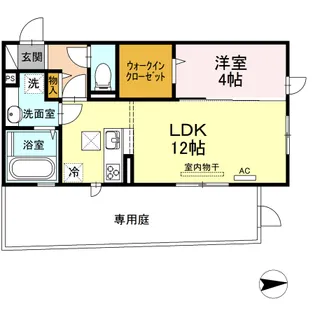 フレア【1階】の間取り