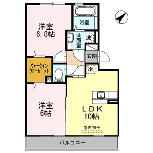 グランベージュ A棟【3階】の間取り