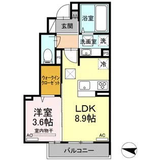 グランフォレMⅠ【1階】の間取り