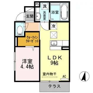 ヴァンヴェールII【1階】の間取り