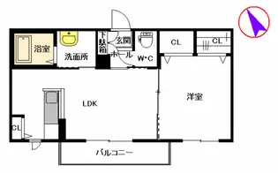 エステートSAKURA R&C C棟【2階】の間取り