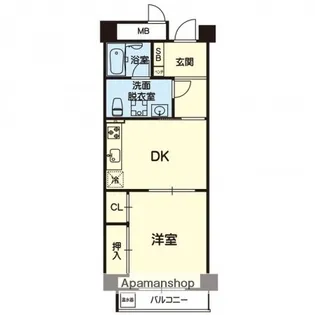 フレール上林【6階】の間取り