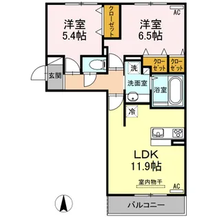 ラフィーネ益城 B棟【3階】の間取り
