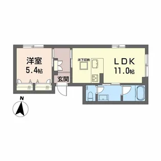 シャーメゾンHARU【1階】の間取り