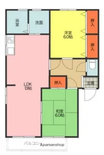 エスペラント【202号室】の間取り