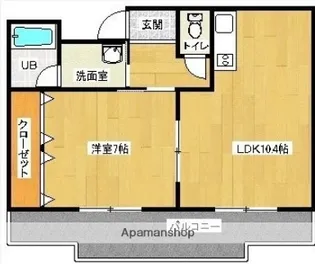 花しのぶ【101号室】の間取り