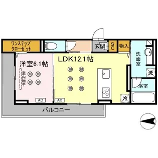 CREST COURT【305号室】の間取り