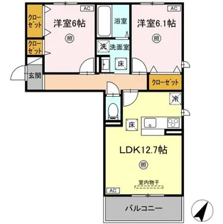 スペチアーレ・セレーナ【1階】の間取り