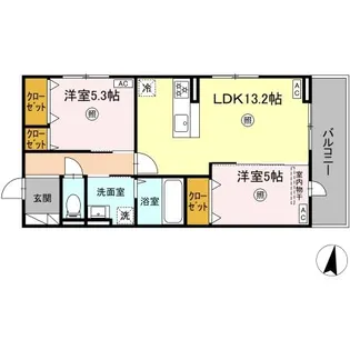 アゼリア水前寺【3階】の間取り