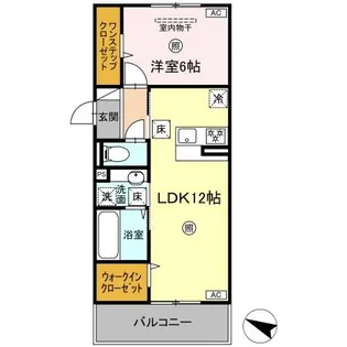 TORISIA古閑【1階】の間取り