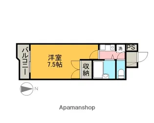 グランデール健軍【506号室】の間取り