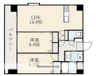 アン グランデ【10階】の間取り