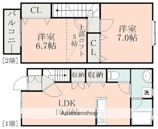 ヨーロピアンシャレー光の森北 A棟【1階】の間取り