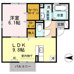 ソレイユ【2階】の間取り