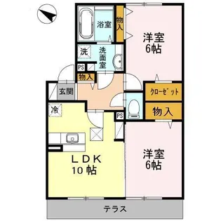 エコール・ド・セイワ【1階】の間取り