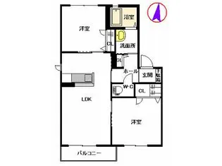 パルク・ヴァン D棟【1階】の間取り