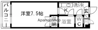サクセス黒髪【4階】の間取り