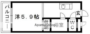 ロフティ大江【5階】の間取り